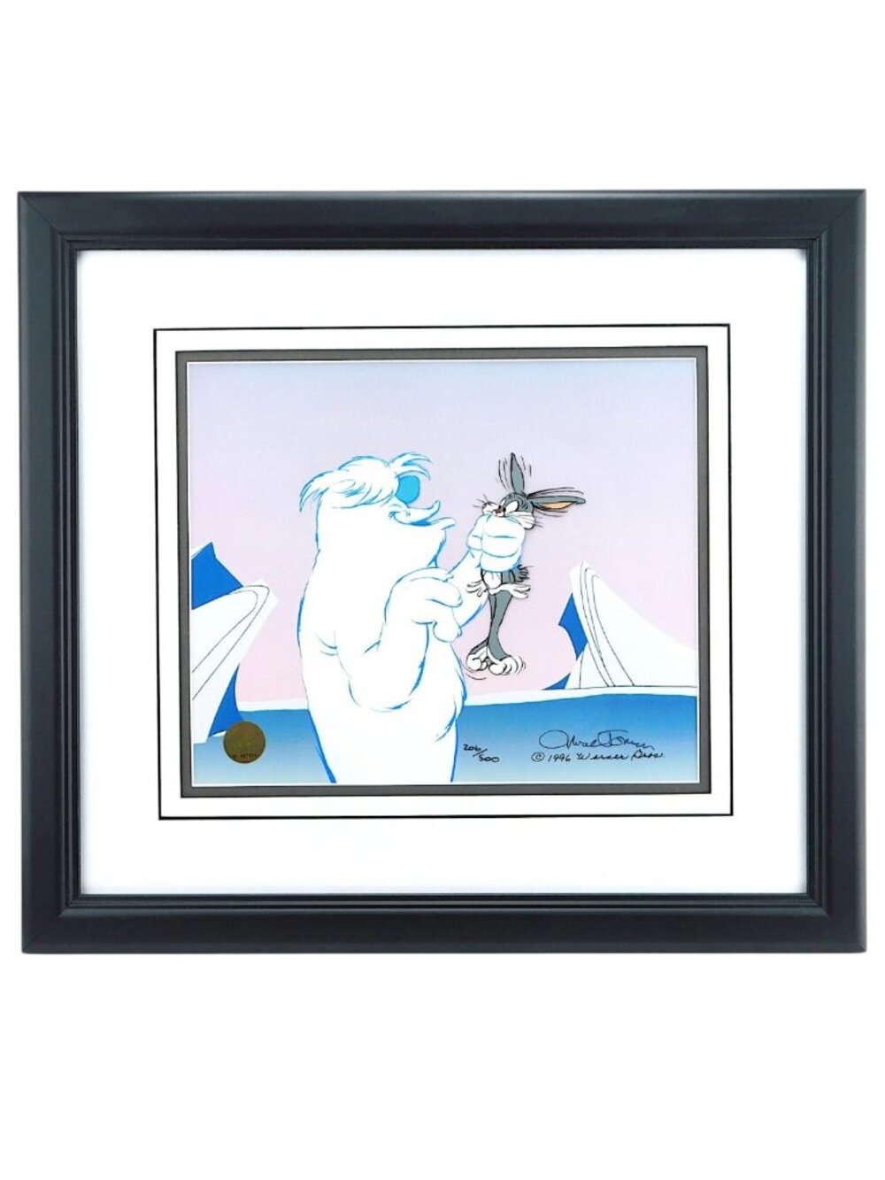 Abominable Snow Bunny Chuck Jones Cel Signed Bugs Animation Art